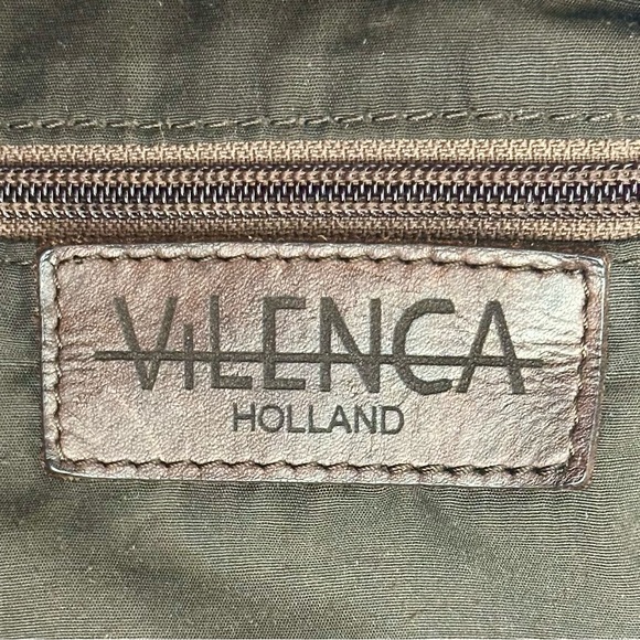 Vilenca Holland 👜 GUC Brown Leather Studded Crossbody Bag Boho Western - Picture 6 of 11